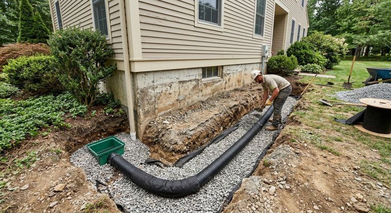 Foundation Drain Installation in Birmingham, AL