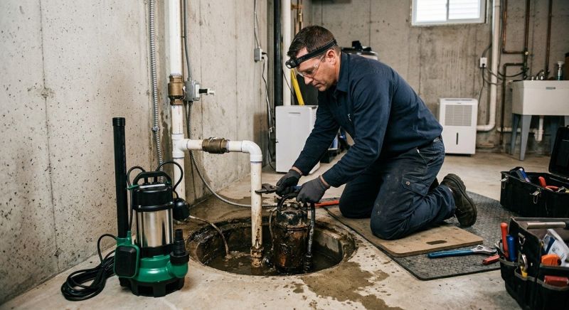 Sump Pump Relocation in Boston, MA